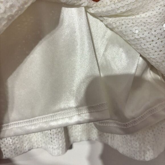 Simply Southern Preppy Sequins BRIDE Top Tshirt Small Oversized Crop America NWT - Picture 7 of 9